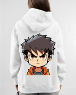 Chibi Angry Anime Back Print Hoodie - Image 3