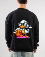 Duck Basketball Cartoon Sweatshirt
