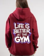 Life is better at the gym hoodie - Image 5