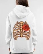 Flower Printed Hoodie - Image 3