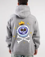 Astronaut Skull Printed Hoodie - Image 4