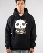 Cute Panda Printed Hoodie - Image 4