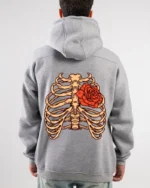 Flower Printed Hoodie - Image 4