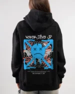 never give up hoodie