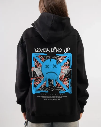 never give up hoodie