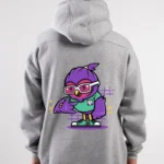 bird printed hoodie