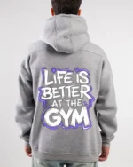 Life is better at the gym hoodie - Image 3