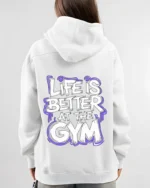 Life is better at the gym hoodie - Image 4