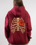 Flower Printed Hoodie - Image 5