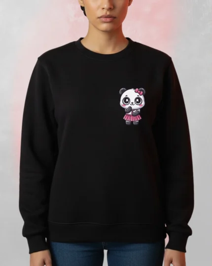 cute panda printed sweatshirt