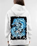 Blue Dragon Front and Back Anime Hoodie - Image 6