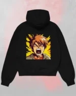 Aggressive Anime Hoodie Back Print