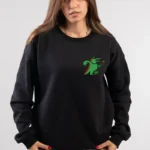 Cartoon Crocodile Mic Sweatshirt