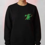 Cartoon Crocodile Mic Sweatshirt