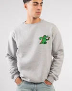 Cartoon Crocodile Mic Sweatshirt