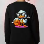 Duck Basketball Cartoon Sweatshirt