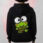 frog printed hoodie