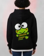frog printed hoodie