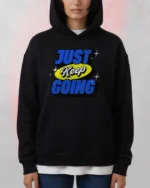 just keep going hoodie