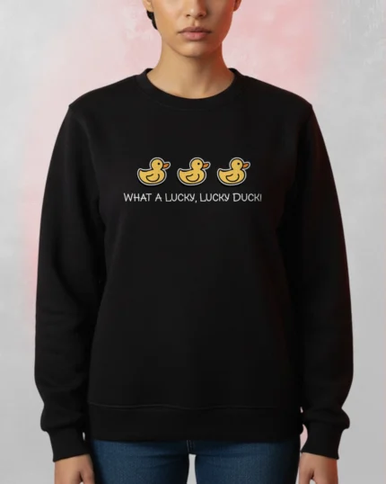 Lucky Duck​ Sweatshirt Black