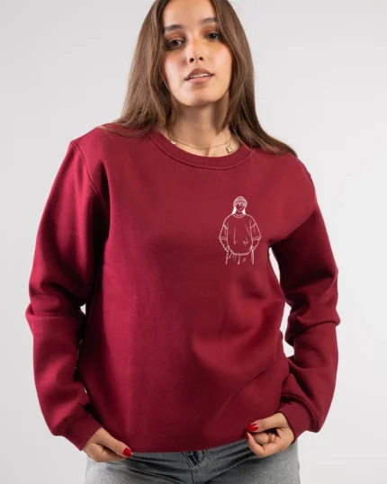 Minimal Sketch Character Sweatshirt