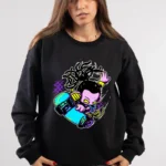 Neon Skater Cartoon Sweatshirt
