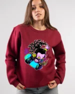 Neon Skater Cartoon Sweatshirt