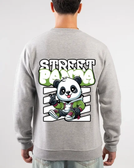 Street Panda Cartoon Sweatshirt