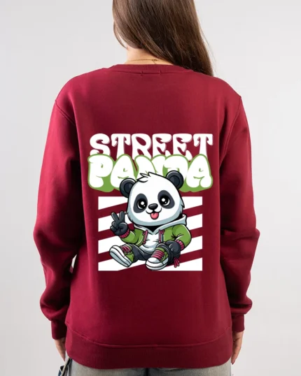Street Panda Cartoon Sweatshirt