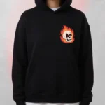 skull emoji black hoodie
