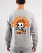skate hard printed sweatshirt