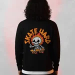 skate hard printed sweatshirt