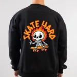 skate hard printed sweatshirt