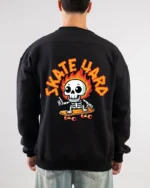 skate hard printed sweatshirt