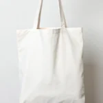 Custom tote bag printed white made from luxury fabric