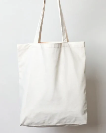Custom tote bag printed white made from luxury fabric